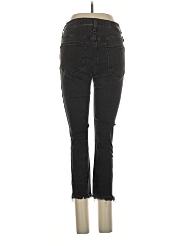 Madewell Petite 10" High-Rise Skinny Jeans in Berkeley Black: Button-Through Edition (view 2)