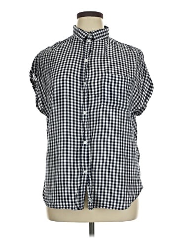 American Eagle Outfitters Short Sleeve Button-Down Shirt (view 1)