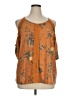 Eyeshadow Orange Sleeveless Blouse Size 1X - photo 1