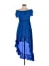 Jay Godfrey 100% Polyester Blue Cocktail Dress Size 8 - photo 1