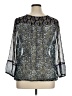 Lucky Brand Blue 3/4 Sleeve Blouse Size XL - photo 2