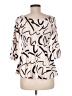 Shein Ivory 3/4 Sleeve Blouse Size 6 - photo 2