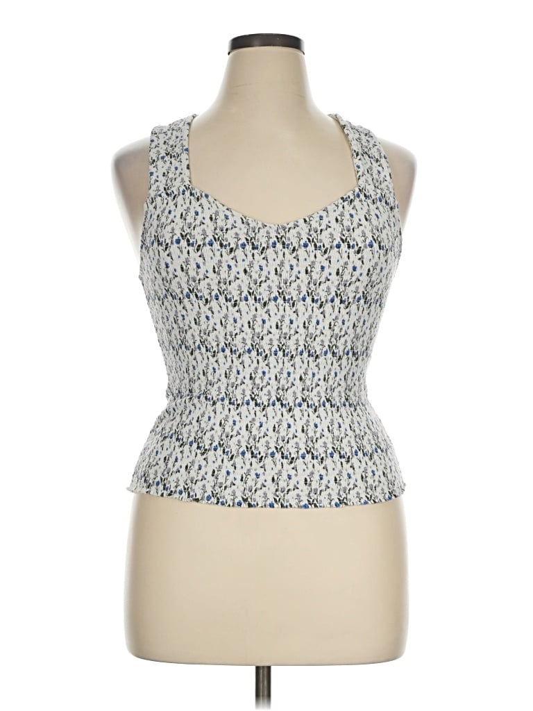 Pre-owned Nation Ltd Sleeveless Top Blue Halter Neckline Tops