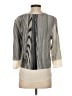 Whistles 100% Silk Gray 3/4 Sleeve Silk Top Size 4 - photo 2