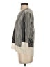 Whistles 100% Silk Gray 3/4 Sleeve Silk Top Size 4 - photo 5