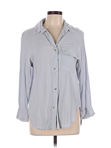 H&M 3/4 Sleeve Button-Down Shirt (view 1)