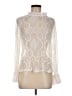 Unbranded 100% Polyester Ivory Long Sleeve Blouse Size M - photo 1