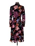 J.Crew 100% Polyester Print Black Casual Dress Size 0 - photo 2