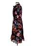 J.Crew 100% Polyester Print Black Casual Dress Size 0 - photo 5
