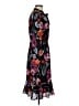 J.Crew 100% Polyester Print Black Casual Dress Size 0 - photo 4