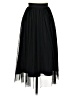 H&M 100% Polyester Solid Black Formal Skirt Size 2 - photo 1