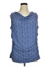 Coldwater Creek Blue Sleeveless Blouse Size 1X - photo 1