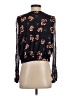 Topshop 100% Polyester Black Long Sleeve Blouse Size 2 - photo 2