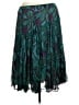 Coldwater Creek 100% Polyester Paisley Teal Casual Skirt Size 1X - photo 2