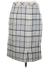 L.L.Bean Plaid Gray Wool Skirt Size 2 - photo 2