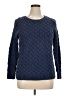 Lands' End Chevron-herringbone Blue Pullover Sweater Size XL - photo 1