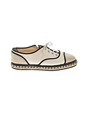 Chanel Woven Lace-Up Espadrille Loafers (view 1)