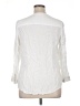 Woman Within 100% Rayon White 3/4 Sleeve Button-Down Shirt Size 14 (M) - photo 2