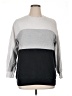 Woman Within Color Block Gray Pullover Sweater Size 14 (M) - photo 1