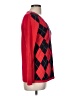 Tommy Hilfiger 100% Cotton Argyle Red Pullover Sweater Size M - photo 4