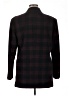 DKNY Plaid Burgundy Wool Blazer Size 14 - photo 2