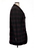 DKNY Plaid Burgundy Wool Blazer Size 14 - photo 4