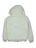 Quiksilver 100% Polyester Silver Gray Zip Up Hoodie Size 10 - photo 2
