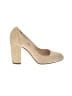 Dior 100% Leather Gold Tan Heels Size EU 37 1/2 - photo 1