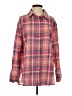 La Miel 100% Cotton Plaid Red Long Sleeve Button-Down Shirt Size S - photo 1