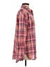 La Miel 100% Cotton Plaid Red Long Sleeve Button-Down Shirt Size S - photo 4
