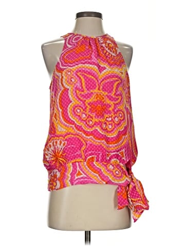 Trina Turk Sleeveless Silk Top (view 1)