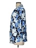 JM Collection Floral Blue 3/4 Sleeve Blouse Size L - photo 5