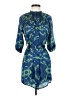 Aqua 100% Polyester Paisley Blue Casual Dress Size XS - photo 1