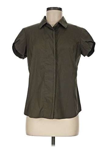 Lafayette 148 New York Short Sleeve Blouse (view 1)