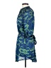 Aqua 100% Polyester Paisley Blue Casual Dress Size XS - photo 5