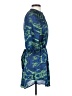 Aqua 100% Polyester Paisley Blue Casual Dress Size XS - photo 4