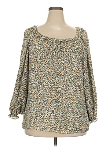 Max Studio 3/4 Sleeve Blouse (view 1)