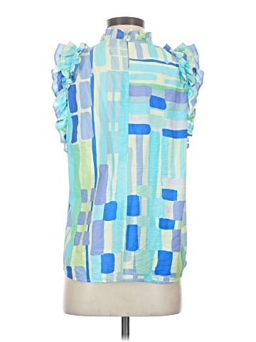 Periwinkle Sleeveless Blouse (view 2)