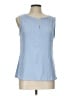 Nine West Blue Sleeveless Blouse Size L - photo 1
