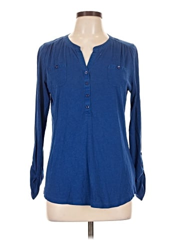 Jones New York Sport Long Sleeve Blouse (view 1)