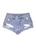 Shein Hearts Blue Denim Shorts Size 26 waist - photo 1