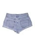 Shein Hearts Blue Denim Shorts Size 26 waist - photo 2