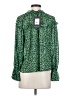 Who What Wear 100% Polyester Green Long Sleeve Blouse Size XS - photo 2
