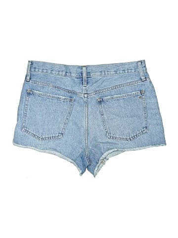 Madewell Relaxed Denim Shorts in Homecrest Wash: Ripped Edition (view 2)