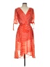 Tommy Hilfiger 100% Polyester Orange Cocktail Dress Size 10 - photo 1