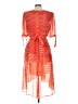 Tommy Hilfiger 100% Polyester Orange Cocktail Dress Size 10 - photo 2