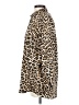 Zara Animal Print Brown Long Sleeve Button-Down Shirt Size XS - photo 5