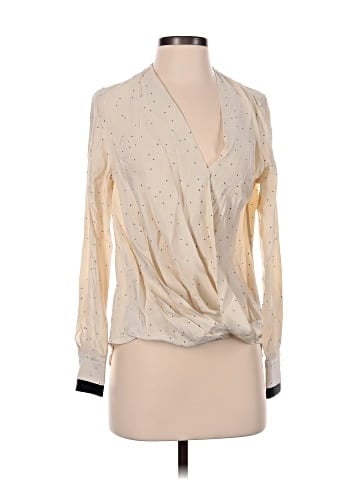 Rag & Bone Long Sleeve Silk Top (view 1)