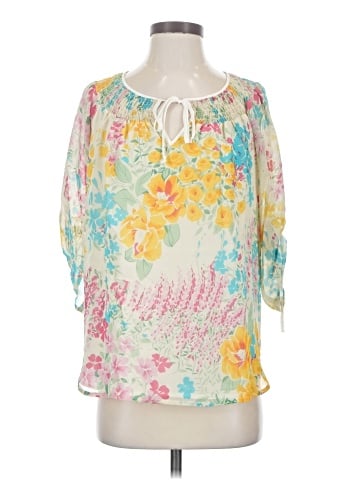 Yumi Kim 3/4 Sleeve Silk Top (view 1)