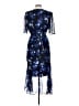 DKNY 100% Polyester Blue Cocktail Dress Size 12 - photo 2